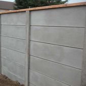 Beton schutting glad grijs 99,99 - 1