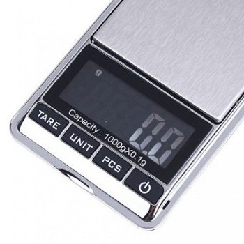 Digitaal weegschaaltje weegschaal 1000 gram 1kg 0,1-GE00601 - 1