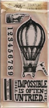 Tim Holtz cling stamp The impossible - 1