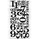 Tim Holtz idea-ology alpha parts numeric - 1 - Thumbnail