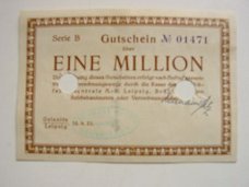 Noodgeld Leipzig 1 miljoen Mark