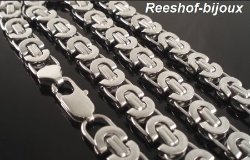 ACTIE: EDELSTALEN KONINGSKETTING 50 X 0,8 CM