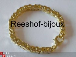 KONINGSKETTING ZWAAR GOUD PLATED, 70cm 5X5 MM 75 GR.