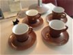 •	* 4 mooie Perla Arzberg espresso kop en schotels * - 1 - Thumbnail