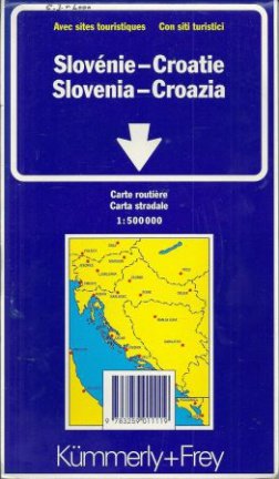 Kummerly + Frey Kaart van Slovenie en Croatie - nr. 1