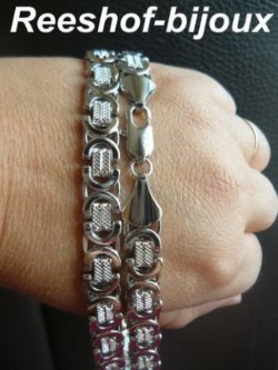 ACTIE: KONINGSKETTING VERZILVERD 65 x 1 cm.