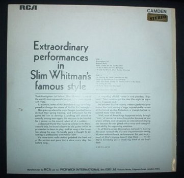 LP Slim Whitman,Birmingham Jail,1969, engelse p, CMD 1018 - 1