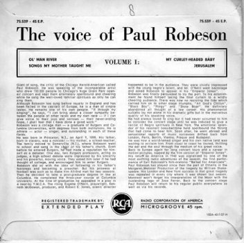 EP single Paul Robeson, jr'50, gst, zeldz belgische persing - 1