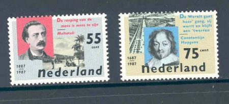 Nederland 1987 NVPH 1370/71 Literatuur postfris - 1