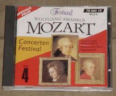 Klassiek CD Wolfgang Amadeus Mozart Concerten Festival.