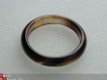#78 Zwart blanke Agaat Ring handgeslepen - 1 - Thumbnail