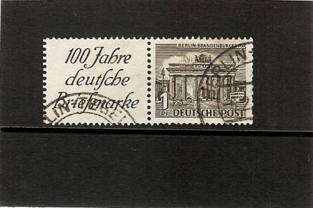Duitsland, Berlijn combinatie postz.boekje Michelnr. W1 gest - 1
