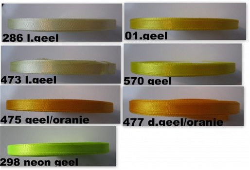 satijnlint 6 mm in div. kleuren.prijs is p.meter - 3