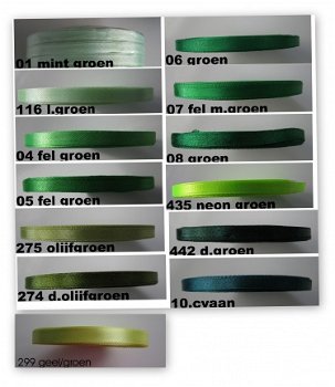 satijnlint 6 mm in div. kleuren.prijs is p.meter - 7