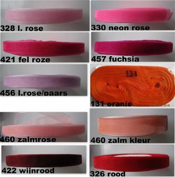 organza lint 10 mm .prijs is p.meter - 2