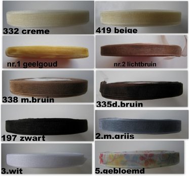 organza lint 10 mm .prijs is p.meter - 3