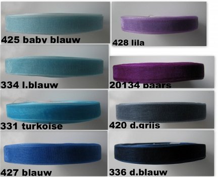 organza lint 12/13 mm.prijs is p.meter - 2