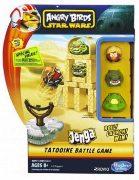 Angry Birds Star Wars - Jenga Tatooine Battle Game - 1