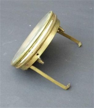 === Deur Franse pendule = koper / glas = oud === 20270 - 3