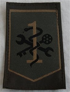 Embleem, Mouw, GVT, 1e Logistieke Brigade, Koninklijke Landmacht, jaren'90.