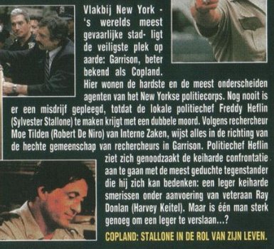 Copland,Sylvester Stallone,Robert de Niro,ondert,'97,nst - 1