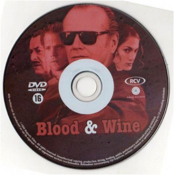 Blood and Wine, misdaad,'96,J.Nicholson/J.Lopez,ondert.nieuw - 1