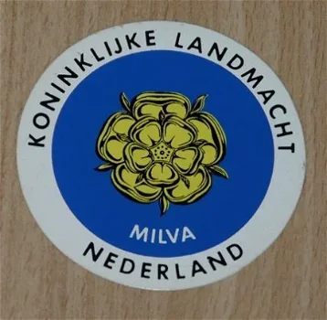 Sticker, MILVA, Koninklijke Landmacht (Nr.12), jaren'80.(Nr.1) - 0