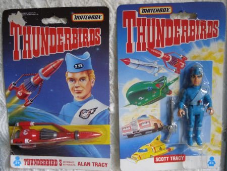 Matchbox Thunderbird 3 1992/1993 en Scott Tracy met geweer o - 1