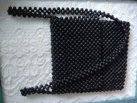 kralentasje clutch envelopmodel 20 x22 kleur zwart gevoerd m - 1