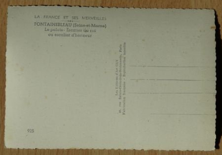 Postkaart, Guy (925), Fontainebleau Le Palais, jaren'50.(Nr.1) - 2