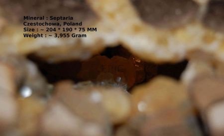 #1 Concretie Septaria Polen met Calciet kristallen - 1