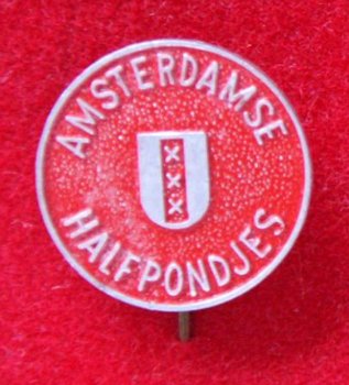 Amsterdamse halfpondjes (rood) - 1