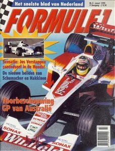 Oud Formule 1-blad met Jos Verstappen