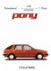 Folder van Hyundai Pony 1986 - 1 - Thumbnail