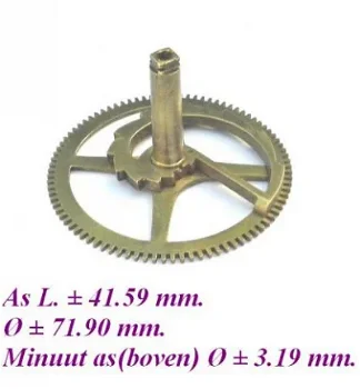 = Uurrad met trappenschijf = comtoise = 20442 - 0