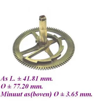 = Uurrad met trappenschijf = comtoise = 20440 - 0