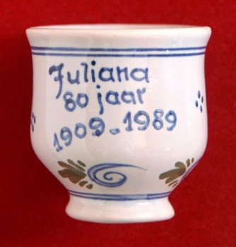 Eierdopje Juliana 80 jaar 1909-1989 - 1