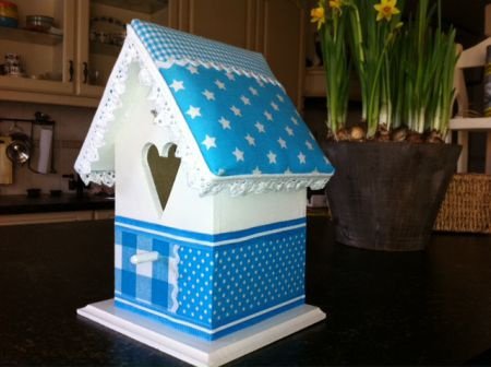 Vogelhuisje voor de babykamer in turquoise - 3