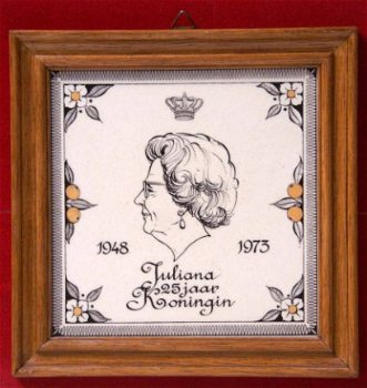 Tegel 1948-1973 - Juliana 25 jaar Koningin - 1