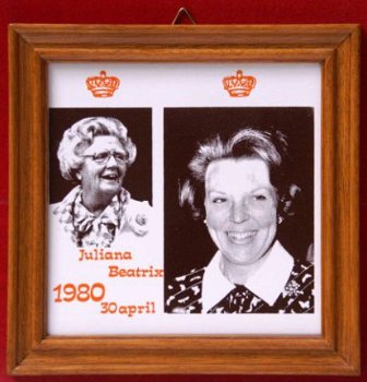 Tegel Juliana Beatrix 1980 30 april - 1