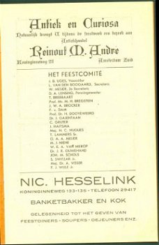 Programma Feestelijkheden Koninginneweg Amsterdam 1948