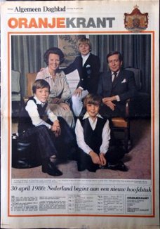 Algemeen Dagblad - inhuldiging Beatrix 1980