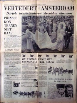De Courant Nieuws van de Dag - huwelijk Beatrix-Claus 1966 - 1