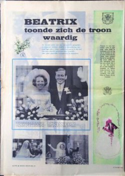 Weekkrant Kwik - huwelijk Beatrix-Claus 1966 - 1