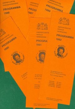 Beatrix' Koninginnedag Programma's Amersfoort 1985-1992 8st. - 1