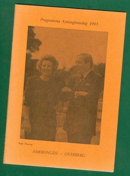 Beatrix' Koninginnedag - Programma Amerongen-Overberg 1993 - 1