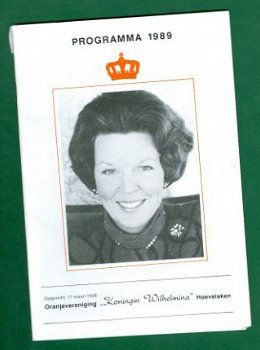 Beatrix' Koninginnedag - Programma Hoevelaken 1989 - 1