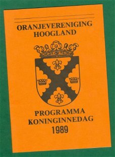 Beatrix' Koninginnedag - Programma Hoogland 1989