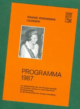 Beatrix' Koninginnedag - Programma Leusden 1987 - 1