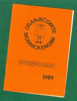 Beatrix' Koninginnedag - Programma Monnickendam 1989 - 1